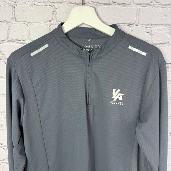 YoungLA Men's Performance Line Grey 805 Quarter-Zip Size Large - Picture 9 of 15